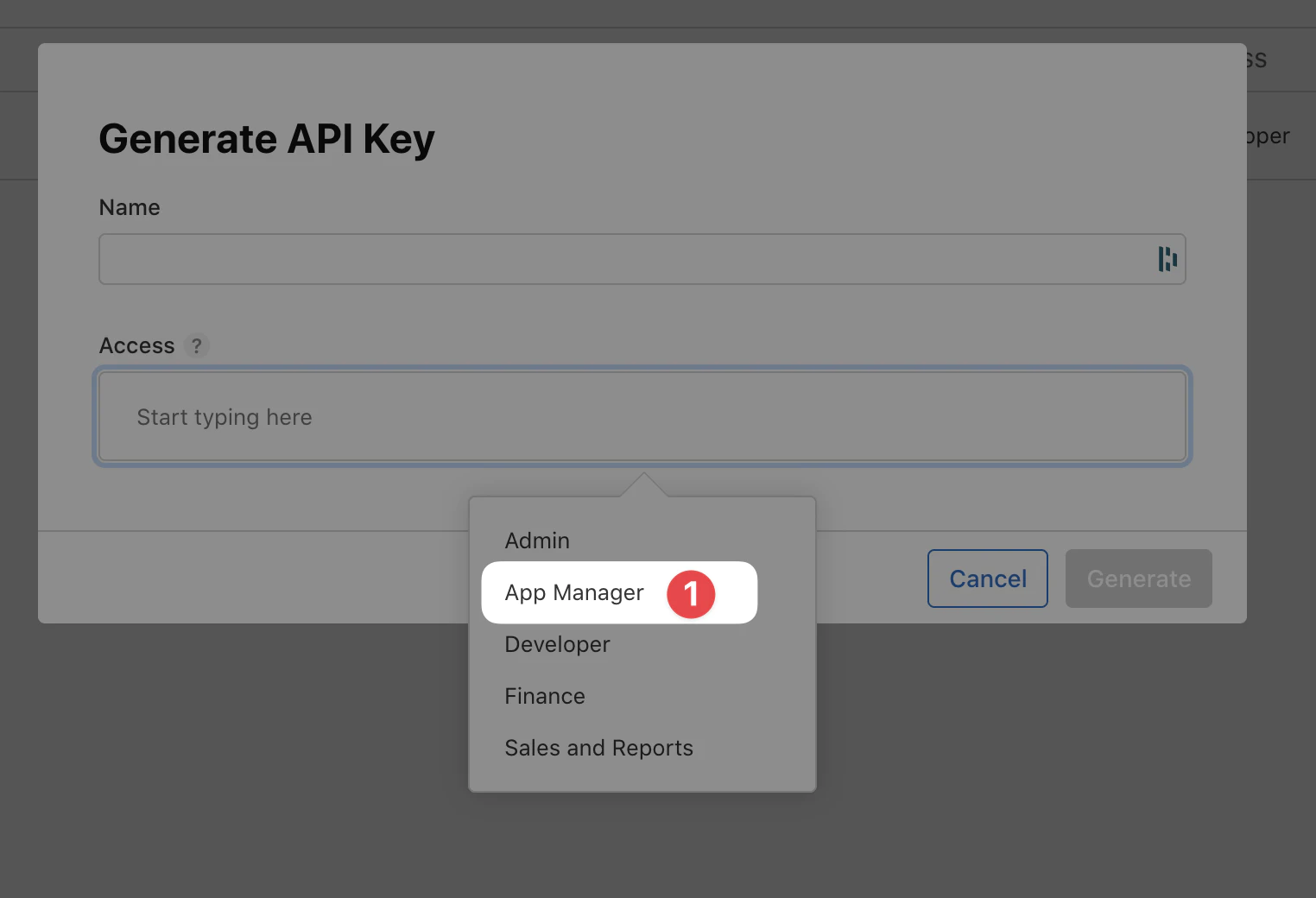 App Store Connect API keys create name