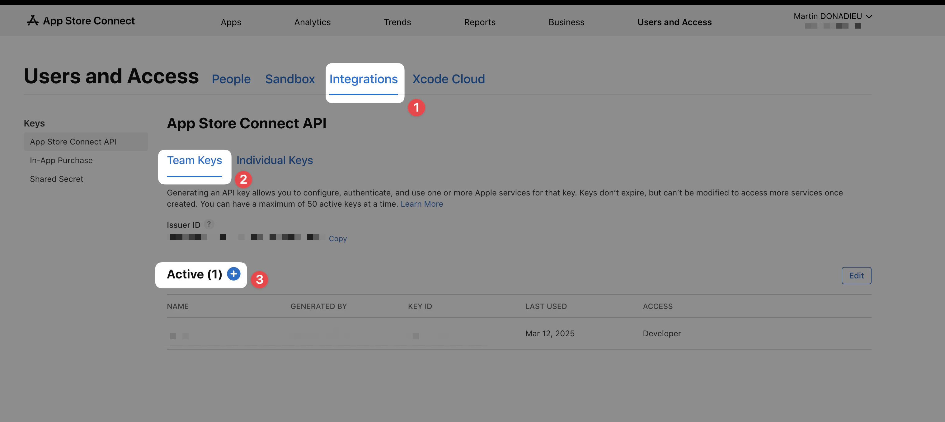App Store Connect API Keys