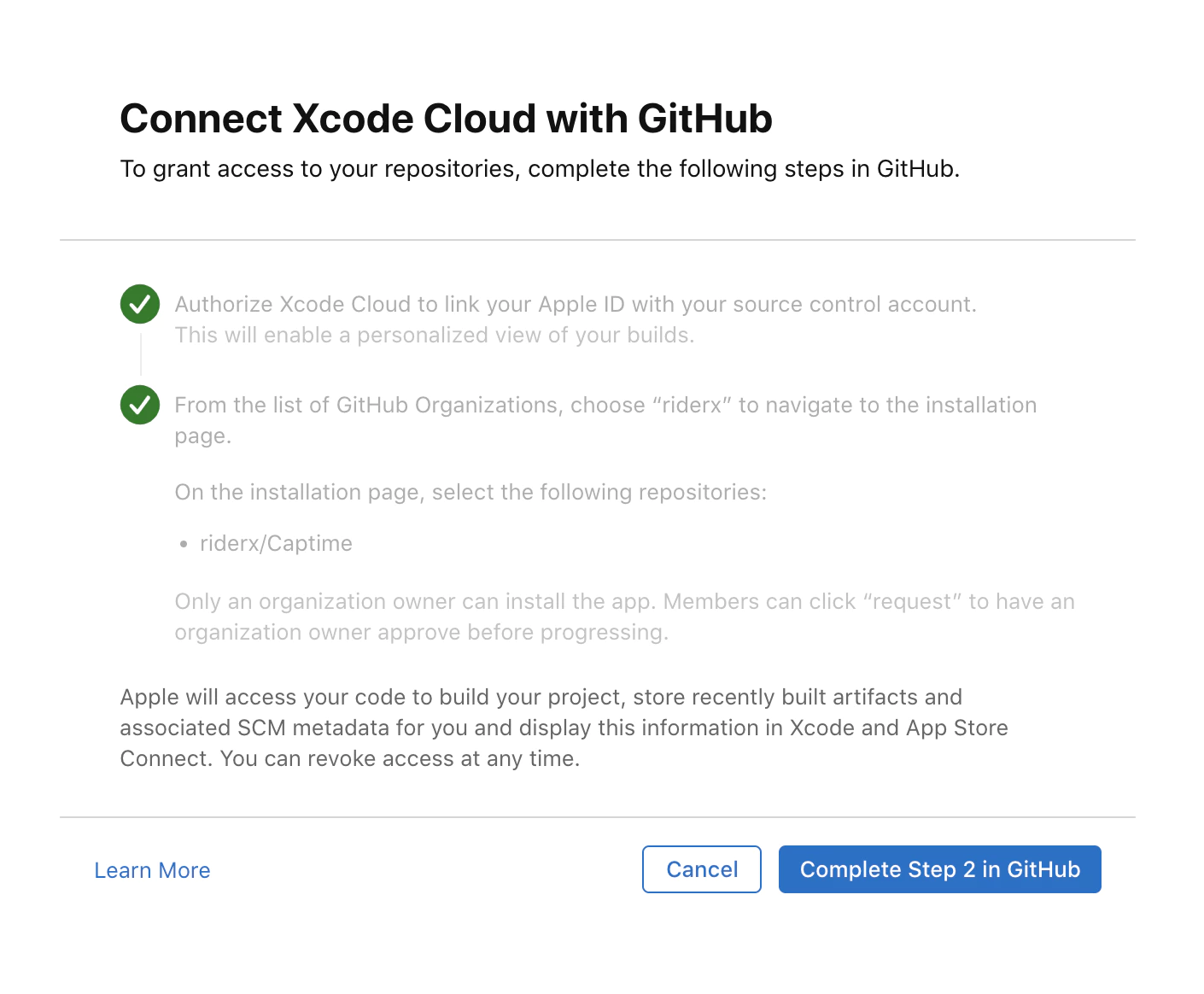 Xcode step 6